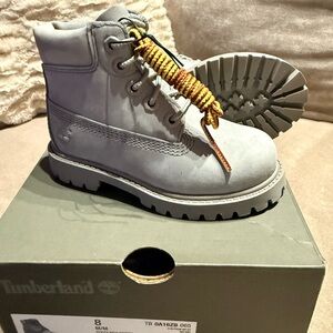 Timberland Kids Light Gray Boots - unisex